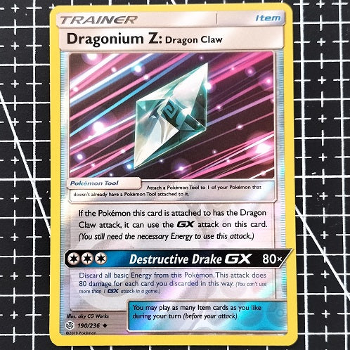Dragonium Z: Dragon Claw 190/236 Reverse Holo