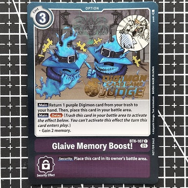 Glaive Memory Boost! BT6-107 promo