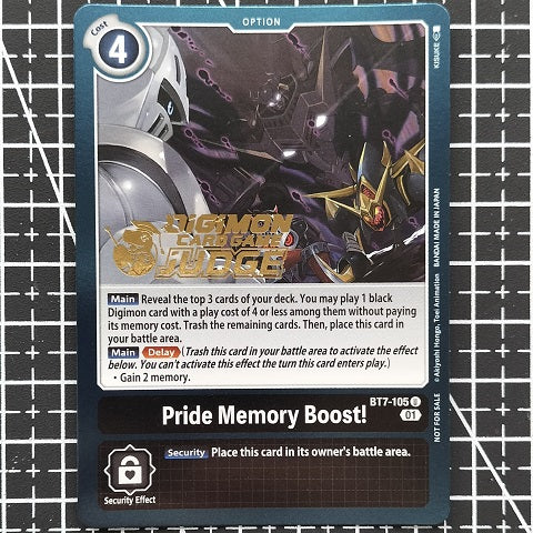 Pride Memory Boost! BT7-105 promo